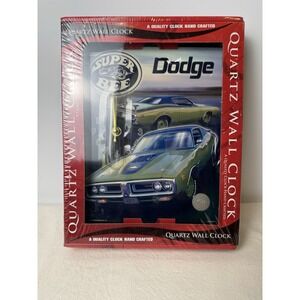 Racing Reflections Quartz Wall Clock 1971 Dodge Charger Super Bee 2005 NEW